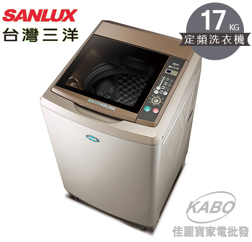 【佳麗寶】-留言加碼折扣(台灣三洋SANLUX) 17公斤微電腦單槽洗衣機／SW-17NS6-0